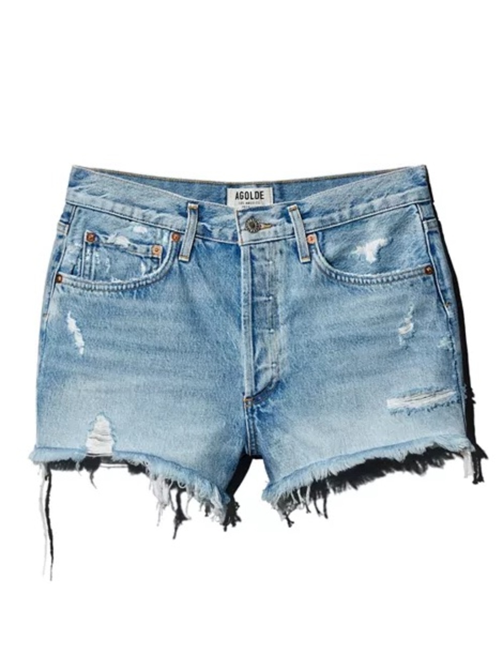 AGOLDE: Parker Cutoff Denim Shorts
